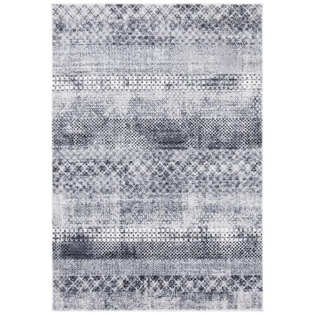 Safavieh 3 x 5 ft. Amelia 700 Contemporary Rectangle Power Loomed Rug Gray & Ivory ALA761F-3